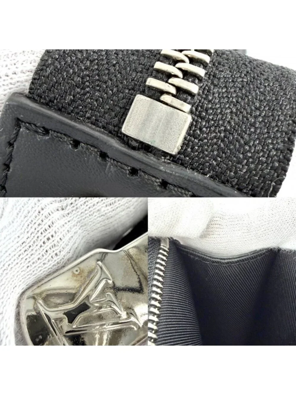 Louis Vuitton Clutch Damier Graphite Pochette Voyage MM Second Black Silver